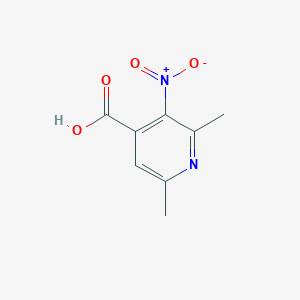molecular formula C8H8N2O4 B3339271 2,6-Dimethyl-3-nitroisonicotinic acid CAS No. 89977-02-6