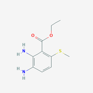 molecular formula C10H14N2O2S B3339280 Ethyl 2,3-diamino-6-(methylthio)benzoate CAS No. 921222-14-2