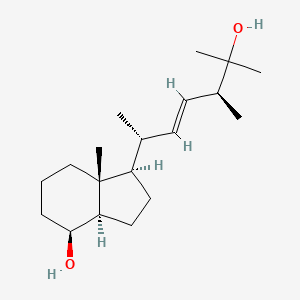 molecular formula C19H34O2 B3339298 (1R,3AR,4S,7aR)-1-((2R,5S,E)-6-hydroxy-5,6-dimethylhept-3-en-2-yl)-7a-methyloctahydro-1H-inden-4-ol CAS No. 95716-67-9