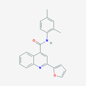 molecular formula C22H18N2O2 B333935 N-(2,4-dimethylphenyl)-2-(furan-2-yl)quinoline-4-carboxamide 