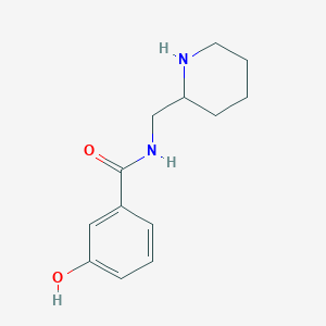 molecular formula C13H18N2O2 B3339350 3-hydroxy-N-(piperidin-2-ylmethyl)benzamide CAS No. 1016535-91-3