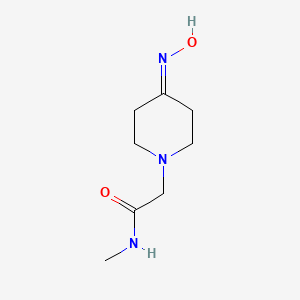 molecular formula C8H15N3O2 B3339352 2-[4-(hydroxyimino)piperidin-1-yl]-N-methylacetamide CAS No. 1016536-35-8