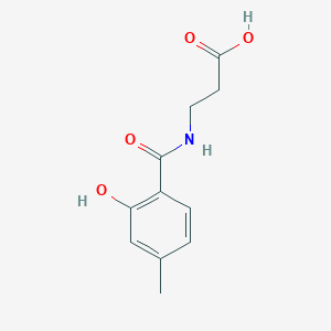 molecular formula C11H13NO4 B3339355 3-[(2-Hydroxy-4-methylphenyl)formamido]propanoic acid CAS No. 1016720-46-9