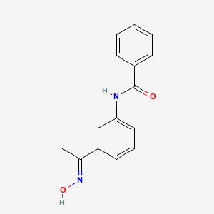 molecular formula C15H14N2O2 B3339357 N-{3-[1-(hydroxyimino)ethyl]phenyl}benzamide CAS No. 1016721-78-0