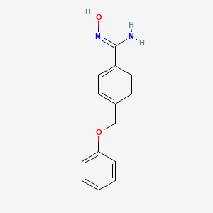 N'-hydroxy-4-(phenoxymethyl)benzene-1-carboximidamide