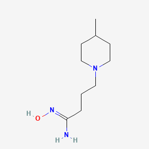 molecular formula C10H21N3O B3339372 N'-羟基-4-(4-甲基哌啶-1-基)丁酰胺 CAS No. 1016797-22-0