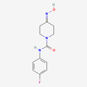 molecular formula C12H14FN3O2 B3339380 N-(4-fluorophenyl)-4-(hydroxyimino)piperidine-1-carboxamide CAS No. 1016823-71-4