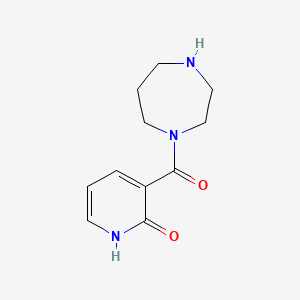 molecular formula C11H15N3O2 B3339392 3-(1,4-Diazepane-1-carbonyl)pyridin-2-ol CAS No. 1016851-38-9