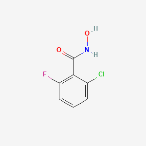 molecular formula C7H5ClFNO2 B3339402 2-chloro-6-fluoro-N-hydroxybenzamide CAS No. 1016860-39-1