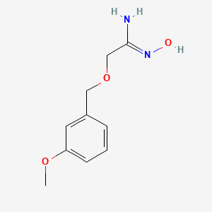 molecular formula C10H14N2O3 B3339405 N'-hydroxy-2-[(3-methoxyphenyl)methoxy]ethanimidamide CAS No. 1016864-21-3