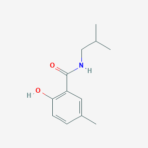 molecular formula C12H17NO2 B3339456 2-hydroxy-5-methyl-N-(2-methylpropyl)benzamide CAS No. 1019466-74-0