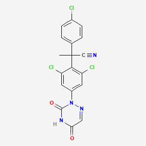 molecular formula C18H11Cl3N4O2 B3339468 Diclazuril-methyl CAS No. 103337-71-9