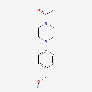 1-{4-[4-(Hydroxymethyl)phenyl]piperazin-1-yl}ethan-1-one