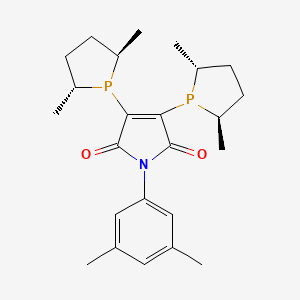 molecular formula C24H33NO2P2 B3339481 2,3-Bis[(2R,5R)-2,5-dimethylphospholano]-N-(3,5-dimethylphenyl)maleimide CAS No. 1044553-58-3