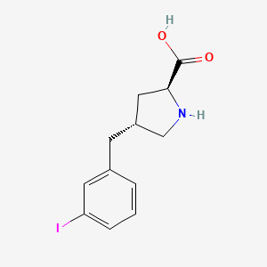 (2S,4R)-4-(3-Iodobenzyl)pyrrolidine-2-carboxylic acid