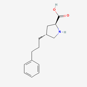 (2S,4R)-4-(3-phenylpropyl)pyrrolidine-2-carboxylic Acid