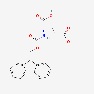 (S)-2-((((9H-Fluoren-9-yl)methoxy)carbonyl)amino)-5-(tert-butoxy)-2-methyl-5-oxopentanoic acid