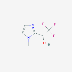 molecular formula C6H7F3N2O B3339594 2,2,2-trifluoro-1-(1-methyl-1H-imidazol-2-yl)ethan-1-ol CAS No. 107344-63-8