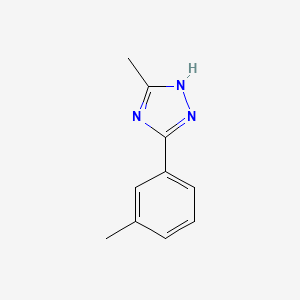 molecular formula C10H11N3 B3339632 3-methyl-5-(3-methylphenyl)-1H-1,2,4-triazole CAS No. 1094688-08-0