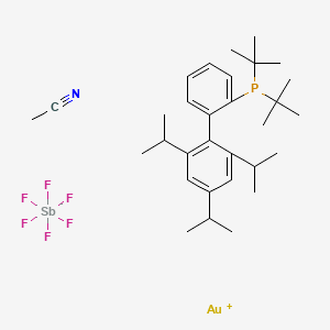 molecular formula C31H48AuF6NPSb B3339658 Pubchem_46872310 CAS No. 1140531-94-7