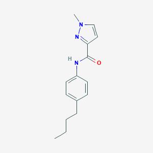 molecular formula C15H19N3O B333968 N-(4-butylphenyl)-1-methyl-1H-pyrazole-3-carboxamide 