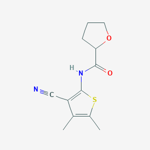 molecular formula C12H14N2O2S B333969 N-(3-cyano-4,5-dimethyl-2-thienyl)tetrahydro-2-furancarboxamide 
