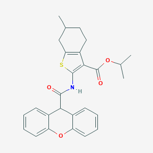 isopropyl 6-methyl-2-[(9H-xanthen-9-ylcarbonyl)amino]-4,5,6,7-tetrahydro-1-benzothiophene-3-carboxylate