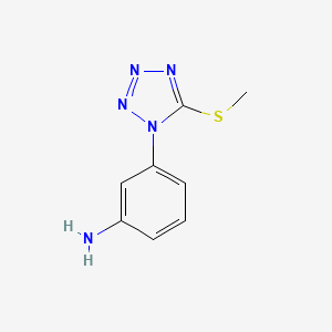 3-[5-(methylsulfanyl)-1H-1,2,3,4-tetrazol-1-yl]aniline