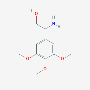 molecular formula C11H17NO4 B3339723 2-Amino-2-(3,4,5-trimethoxyphenyl)ethanol CAS No. 1183887-07-1