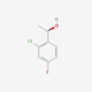 molecular formula C8H8ClFO B3339742 (1R)-1-(2-chloro-4-fluorophenyl)ethan-1-ol CAS No. 1212343-53-7
