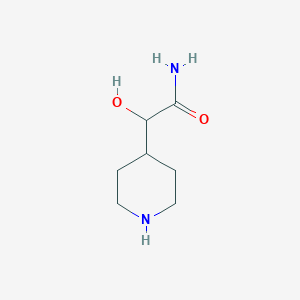 molecular formula C7H14N2O2 B3339793 2-Hydroxy-2-(piperidin-4-yl)acetamide CAS No. 1258640-09-3