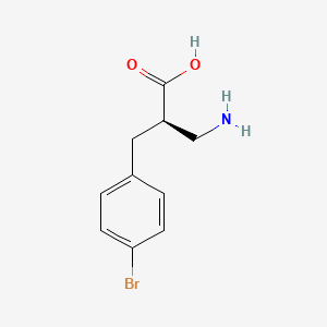 molecular formula C10H12BrNO2 B3339813 (R)-2-Aminomethyl-3-(4-bromo-phenyl)-propionic acid CAS No. 1260614-59-2