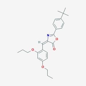molecular formula C26H31NO4 B333985 2-(4-tert-butylphenyl)-4-(2,4-dipropoxybenzylidene)-1,3-oxazol-5(4H)-one 