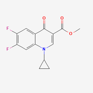 molecular formula C14H11F2NO3 B3339850 Methyl 1-cyclopropyl-6,7-difluoro-4-oxo-1,4-dihydroquinoline-3-carboxylate CAS No. 127371-54-4