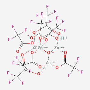 molecular formula C14HF21O15Zn4 B3339864 Oxo[hexa(trifluoroacetato)]tetrazinc trifluoroacetic acid adduct CAS No. 1299489-47-6