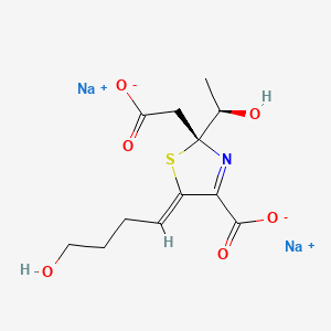 2-Thiazoleacetic acid, 2,5-dihydro-4-carboxy-5-(4-hydroxybutylidene)-alpha-(1-hydroxyethyl)-,disodium salt, (2R-(2R*(S*(R*)),5Z))-