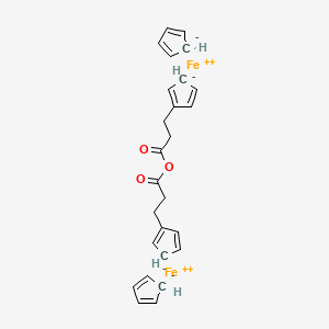 molecular formula C26H26Fe2O3 B3339882 Iron(2+) cyclopenta-2,4-dien-1-ide 1,1'-[oxybis(3-oxopropane-3,1-diyl)]di(cyclopenta-2,4-dien-1-ide) (2/2/1) CAS No. 132098-76-1