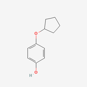 molecular formula C11H14O2 B3339887 4-(Cyclopentyloxy)phenol CAS No. 13330-66-0