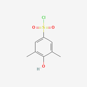 molecular formula C8H9ClO3S B3339899 4-Hydroxy-3,5-dimethylbenzene-1-sulfonyl chloride CAS No. 13432-82-1