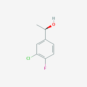molecular formula C8H8ClFO B3339907 (1R)-1-(3-chloro-4-fluorophenyl)ethan-1-ol CAS No. 1344913-01-4