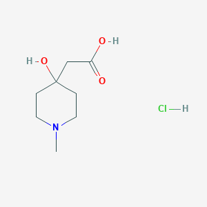 2-(4-Hydroxy-1-methylpiperidin-4-yl)acetic acid hydrochloride