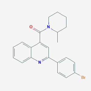 molecular formula C22H21BrN2O B333995 [2-(4-Bromophenyl)-4-quinolyl](2-methylpiperidino)methanone 