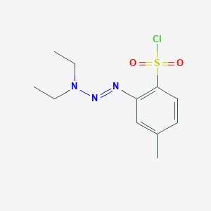 2-(3,3-Diethyl-1-triazenyl)-4-methylbenzenesulfonyl chloride