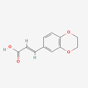 molecular formula C11H10O4 B3340010 3-(2,3-Dihydrobenzo[b][1,4]dioxin-6-yl)acrylic acid CAS No. 151539-59-2