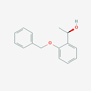 molecular formula C15H16O2 B3340034 (1R)-1-[2-(benzyloxy)phenyl]ethan-1-ol CAS No. 181962-52-7