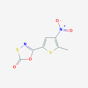 5-(5-Methyl-4-nitro-2-thienyl)-1,3,4-oxathiazol-2-one
