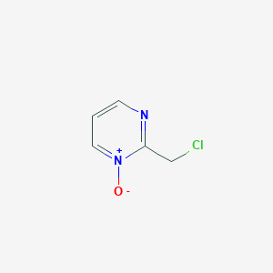 molecular formula C5H5ClN2O B3340050 2-(Chloromethyl)pyrimidin-1-ium-1-olate CAS No. 206882-35-1