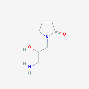molecular formula C7H14N2O2 B3340064 1-(3-氨基-2-羟基丙基)吡咯烷-2-酮 CAS No. 20958-23-0