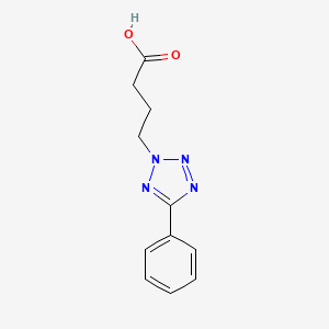 4-(5-phenyl-2H-1,2,3,4-tetrazol-2-yl)butanoic acid