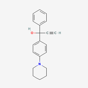 molecular formula C20H21NO B3340067 1-Phenyl-1-[4-(1-piperidinyl)phenyl]-2-propyn-1-ol CAS No. 214746-69-7